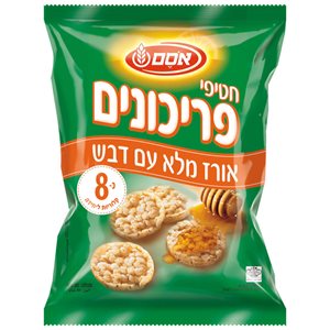 חטיפי פריכונים אורז מלא ודבש 80 גרם