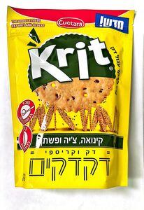 קריט קרקר דק קינואה צ'יה ופישתן 150 גרם